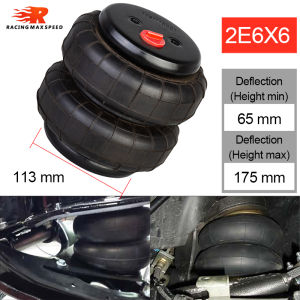 Phổ Quát Không Khí Đi Xe Suối Nước Treo 2E6X6 Không Khí Cổng Duy Nhất 1/2 Npt Nhỏ Cao Su Hấp Thụ Sốc Túi Phù Hợp Cho Hầu Hết Xe Tải Xe Phụ Kiện