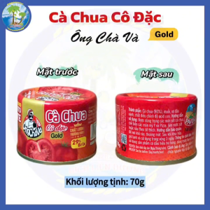 [Combo 2hộp x 70g] Cà Chua Cô Đặc Gold Hiệu Ông Chà Và Sốt Sánh Mịn Đậm Đà