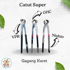 Tang Potong Kawat Catut Besi Super Gagang Karet Ukuran 10 Inci