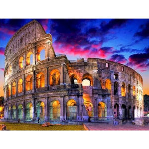 Kayou | City Street Landscape Oil Painting By Numbers for Adult Kids HandPainted Diy Picture By Number Gift