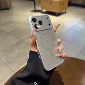 AO.HU | Magnetic Corning Glass Lens Protector Cover with Silver Matte and Wide Window