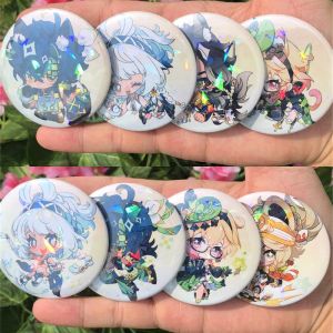 Game Genshin Impact Sethos Mualani Kachina Kinich Emilie Cosplay Costume Accessories Brooch Pin Cartoon Badge Backpack Pendant
