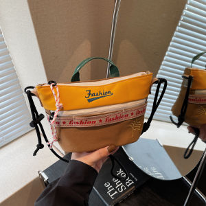 Túi Đeo Chéo Nữ Thời Trang 2025 Túi Đeo Vai Đơn Túi Đeo Chéo Hình Bánh Bao Màu Tương Phản Thiết Kế Nhỏ Gọn Túi Đeo Chéo Thường Ngày