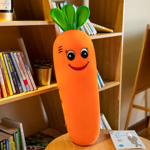 QIAOSHANG | Cute Cartoon Expression Carrot Plush Pillow
