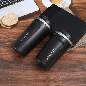 Thermo Cafe Coffee Mug Car Thermos Mug 380/510ML Leak Proof Travel Thermo Cup for Tea Water Coffee Double Stainless Steel