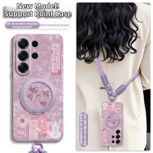 GGUU | Crossbody Strap Phone Case With Rotating Stand Purple
