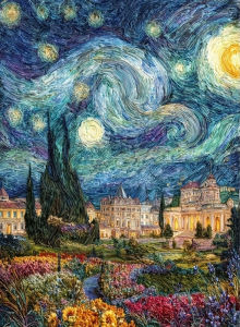 Van Gogh Starry Night Jigsaw Puzzle 500/1000/1200/2000PCS DIY Craft Hobby Relaxing Game Home Decor Gift Frameless
