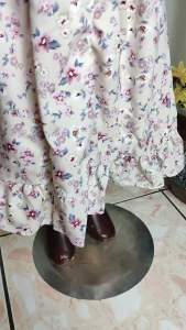 Dress Tunik Anak Perempuan Motif Bunga Sleting 2-7 Tahun