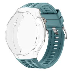 TPU Soft Case+Silicone Nylon Strap For Huawei GT6 Pro 46mm Woven Bracelet Band With TPU Protector Shell Cover