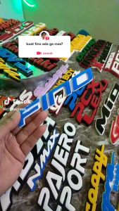 EMBLEM MOTOR FINO EKSTERIOR MOTOR DENGAN VARIASI TIMBUL 3D BAHAN RESIN