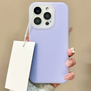 Original Jelly Liquid Silicone Case for iPhone 15 14 Plus 13 12 11 Pro Max Soft Camera Protection Shockproof Candy Cover Fundas