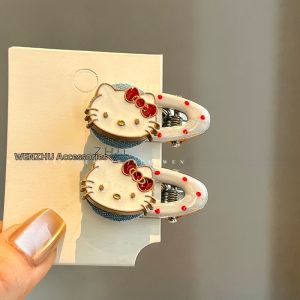 WENZHU | Cute Cat Dots Clips for Girls