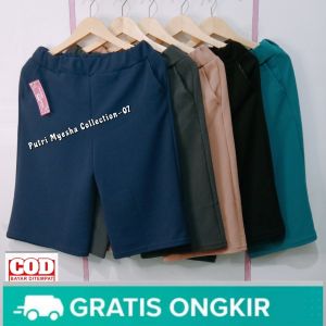 48rb Dapat 2pcs Celana Pendek Wanita Dewasa Kulot 7/8