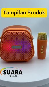 【PRO BASS】Speaker Bluetooth Karaoke 2 Mic Super Bass Besar Mini Musik Box Full Bass Powerful Bass Cute Portable Anak-Anak Hadiah Ulang Tahun Hi-Fi Salon Aktif Audio Extra Bass Wireless ECHO Efek Support Volume Adjustment Radio FM/TF/USB【Garansi 12 bulan】