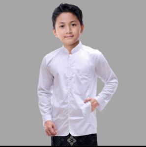 baju koko Habibah lengan panjang//baju koko anak laki-laki//baju koko anak remaja usia 8-15tahun