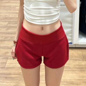 LANMENGYA | High Waist Bum Lifting Black Sport Shorts Small Frame Hot Girl American Style