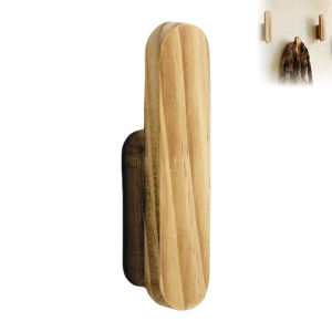 1/2/4/6Pcs Wood Towel Hooks Modern Design Wall Hooks Towel And Clothes Organization Rack For Entryway Bathroom And Bedroom