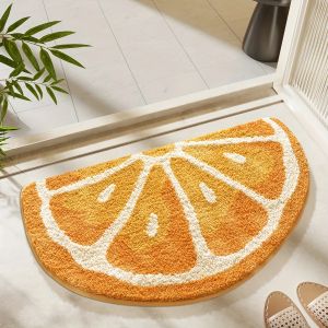 Màu Sắc Tươi Sáng Trái Cây Tươi Thảm Chùi Chân Bằng Polyester Mềm Mại Thấm Hút Phong Cách Hiện Đại Thảm Trang Trí Nhà Cửa Cho Sàn Phòng Tắm Phòng Ngủ - Có Thể Giặt Bằng Máy