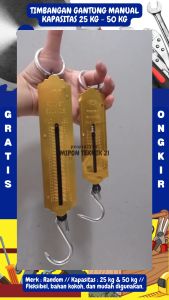 Timbangan Gantung Manual 25 - 50 kg Tarik Besot Rongsok