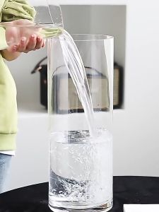 Lọ hoa thủy tinh trong suốt trụ tròn cao 20-25-30 cm đường kính 10-12 lọ trồng cây thủy sinh nuôi cá cảnh QHOUSE