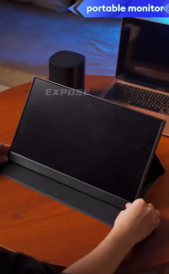 EXPOSE จอภาพพกพา 16.1 นิ้ว Portable Monitor 144HZ จอภาพสำหรับเล่นเกม 1080P จอ LED สำหรับเกม Ultra Slim Eye Care IPS HDMI TYPE-C