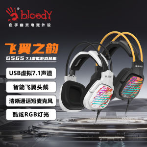 Gaming Headset Blood Hand Ghost G565 with Microphone Noise Reduction USB Wired Earphones for Esports And Gaming