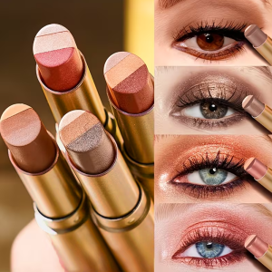 other | Three-Color Eyeshadow Stick Shimmering Highlighter Eyeshadow Stick Waterproof and Long-Lasting Pearlescent Metallic Eyeshadow