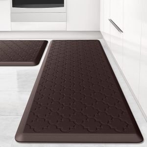 Anti Fatigue Kitchen Mats Non-slip Waterproof Kitchen Runner Mat Memory Foam Cushioned Kitchen Rugs Comfort Standing Mat Thick Kitchen Carpets Heavy Duty Ergonomic Comfort Rug Kitchen Floor Mat