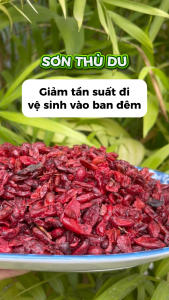 Sơn thù du khô túi lớn loại 1kg đã tách hạt màu đỏ đẹp không lẫn tạp chất - Thảo Dược Tấn Phát