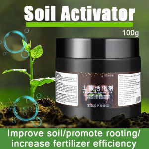 100g Soil Activator Mineral Source Potassium Humate Water Soluble Flower Fertilizer Loose Soil Acid Alkali Rooting Plant Nutriti
