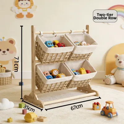 MUJIAOTOU | Floor Storage Rack for Snacks Toys and Magazines Multilevel