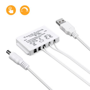 USB 5V Bathroom Mirror LED Light Touch Sensor Control Dimmer Switch DIY  Dimmable Dressing Table Makeup Mirror Backlight Lamp