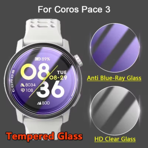 Coros Pace 3 Tempered Glass Screen Protector Anti-Scratch HD Clear Protective Film Coros Pace 3 Smartwatch Accessories