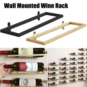 Wine Racks Wall Mounted Wall Wine Bottle Holder Display Metal Hanging Wine Rack Organizer for Beverages/Liquor Bottles Storage