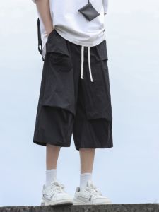 กางเกงขายาวทรงหลวมขาบานสไตล์ญี่ปุ่นสำหรับผู้ชาย ทรงหลวม ทรงบาง ทรงหลวม ทรงบาง ทรงยาวถึงข้อเท้า กางเกงขายาวทรงทำงานสำหรับใส่ไปทำงาน