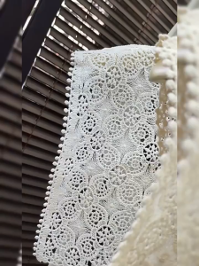 RR คอผ้าคลุมไหล่ลายคลื่น Patchworks Trim ที่ถอดออกได้ครึ่งเสื้อผ้าคลุมไหล่ผาปิดแบบกระดุมตกแต่งใหม่ ผ้าคลุมไหล่ถักสำหรับผู้หญิงสำหรับงานแต่งงานชุดราตรีเจ้าส