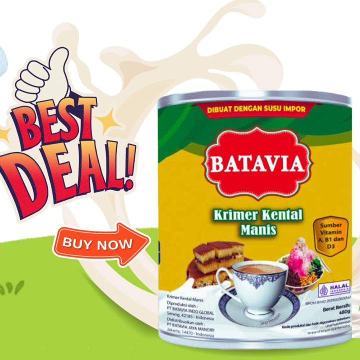 Susu Kental Manis Krimer Batavia 480 Gr Lazada Indonesia