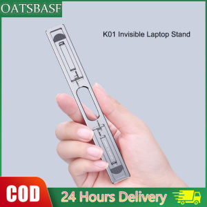 OATSBASF Portable Mini Invisible Laptop Stand Aluminum Folding Computer Tablet Stand Notebook Cooling Pad