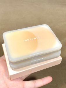JudydoLL Orange Duo-toned Highlighter Palette Matte Powder Highlighter Cream Brightening Facial Makeup Natural Beauty Tool