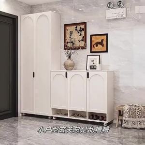 Fingerprint Lock Portable Storage Shoe Cabinet