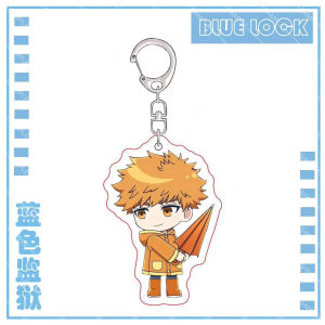 Bandai | for Blue Lock Anime Peripheral Isagi Yoichi Bachira Meguru Kunigami Rensuke Acrylic Keychain Backpack Pendant Cute Fans Gift