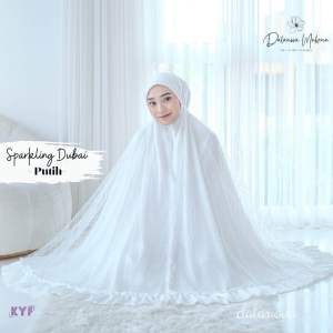 Fashion store modern Ready mukena kekinian anak muda modis kwalitas premium harga murce mukena Khadijah cantik mukena Lebaran Idul fitri Idul Adha 2024 series terbaru dalanova sparkling dubai