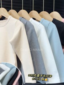 [Classic Pure Cotton round Neck] Pure Color Base Shirt Upper Clothes Long Sleeves T-shirt Boys Clothing Kids Baby Girl Foundation