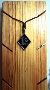 Pewterland Pendant 2D 1%er Kalung 2 Dimensi Bahan Logam Timah Pria dan Wanita