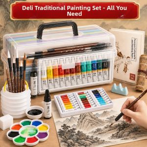 deli | Beginner Art Supplies Set Washable Solid Pigment