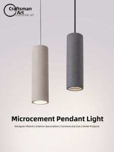 Craftsman Art | Minimalist Microcement Modern Pendant Light