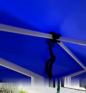 เต็นท์ขายของ เต็นท์พับได้ เต้นขายของ2×2/3×3/3×6m เมตร เต็นพับ เต็นท์ขนาด เต๊นจอดรถยนต์ โครงเหล็กหนาพิเศษ1300Dผ้าหนาผ้าใบ