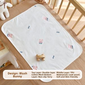 Anyoubi | Cotton Waterproof Breathable Washable Baby Mattress Pad Large