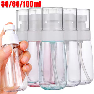 30/60/100ml Refillable Perfume Spray Bottles / Portable Mini Alcohol Atomizer for Travel / Clear PET Liquid Containers Bottles