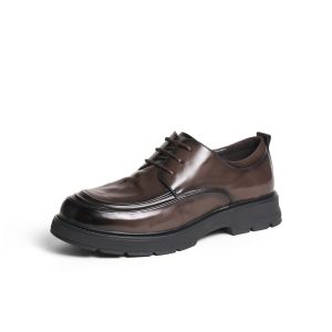 Belle | Thick Sole Height Increasing Leather Shoes